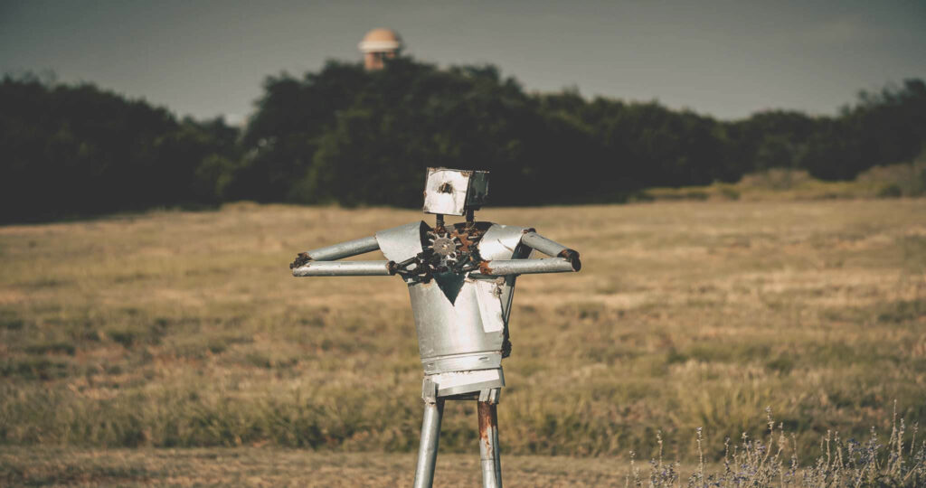 a robot considering various AI challenges