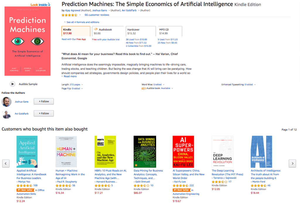 Amazon recommender system