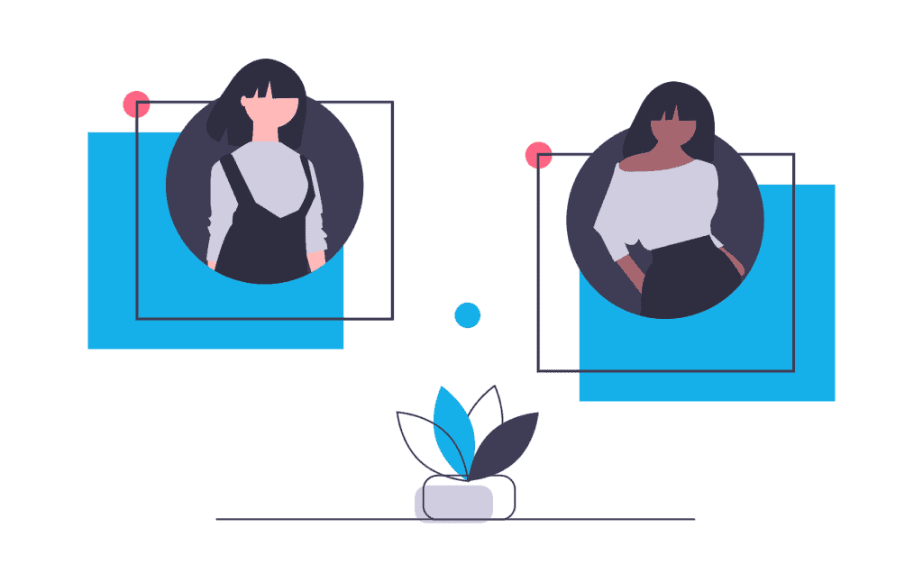 Comparing candidates for your team - illustration