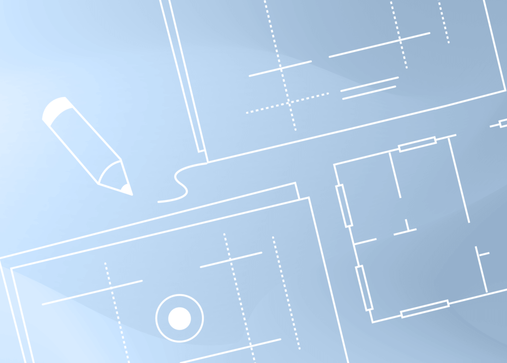 decorative graphic presenting diagram-like shapes