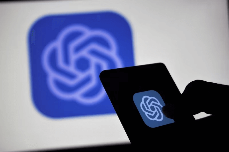 generative AI - chatGPT logo on the screens