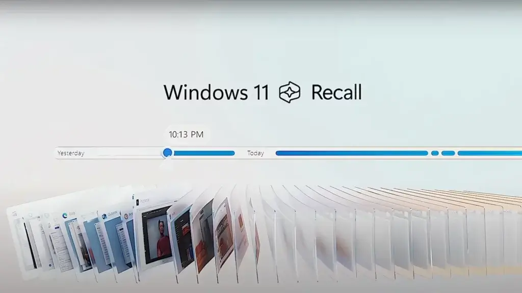 an image presenting Windows 11 Recall