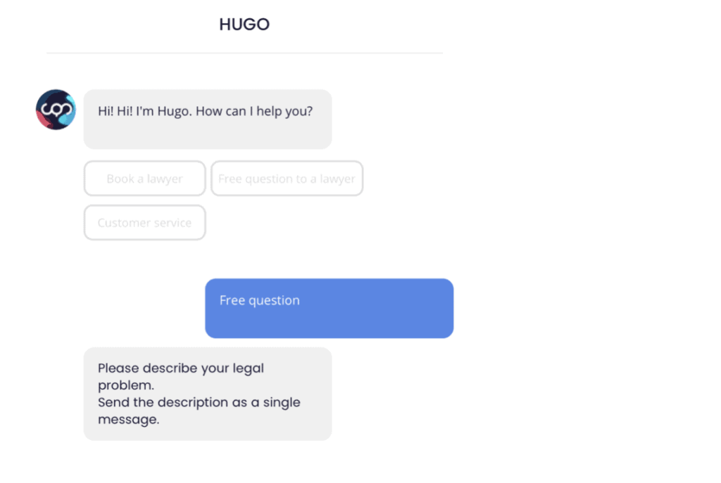 Hugo NLP chatbot